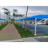 instalação de sombreador para estacionamento de mercado Ibirapuera